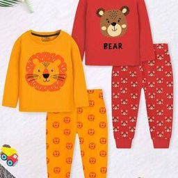 trampoline Boys Graphic Nightsuit Set-picture-37