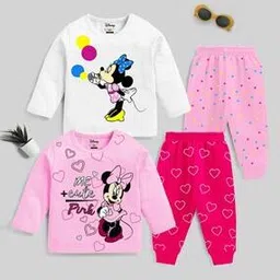 Girls Pack of 2 Mickey Print Pants & Top Set-image-31