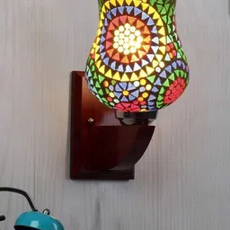 Devansh Wooden Wall Lamp  image 1