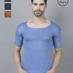 dollar lehar Men Pack of 4 Scoop-Neck Vests-picture-18