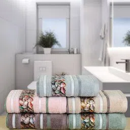 rangoli Cotton Oriental Set of 5 Hand Towel-picture-10