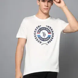 u.s. polo assn. Men Brand Print Slim Fit Crew-Neck T-Shirt image 1