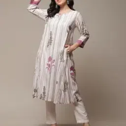 biba Women Striped A-Line Kurta-picture-13