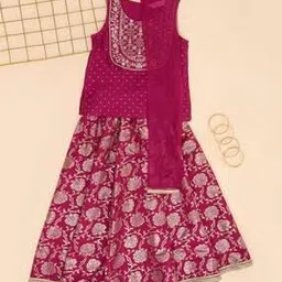 akkriti by pantaloons Women Floral 3-Piece Lehenga Choli-picture-21