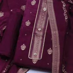 mbz.in by meena bazaar Women Embroidered 3-Piece Unstitched Dress Material-picture-33