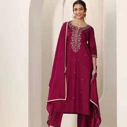 nyrika Women Embellished Straight Kurta Suit Set-picture-31