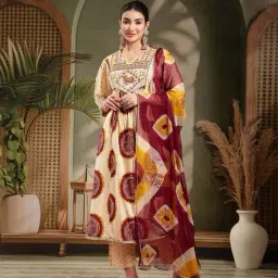 stylum Women Embroidery A-Line Kurta Set image 1