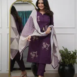 indie picks Tribal Straight Kurta Set image 1