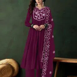 keri perry Embroidery Anarkali Kurti Set -picture-52