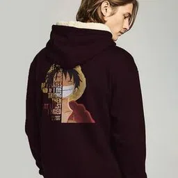 supa dupa Men Graphic Print Regular Fit Hoodie with Kangaroo Pocket-picture-49