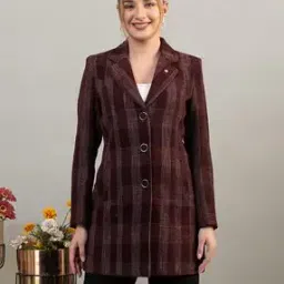 twenty me Women Checked Regular Fit Coat-picture-13