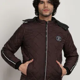 alpha tribe Men Regular Fit Puffer Jacket image 1