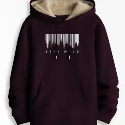 buda jeans co Men Regular Fit Typographic Hoodie image 1