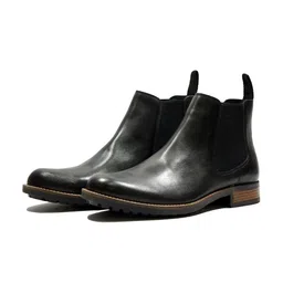 HX London Men Leather Chelsea Boots-image-18