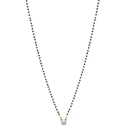 JEWEL WORLD Gold-Plated Beaded & Stone Studded Short Mangalsutra-picture-19