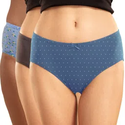 Nykd by Nykaa Hipster Panty With Covered Elastic-nyp100-assortment 5 Multi-Color (Pack of 3) image 1