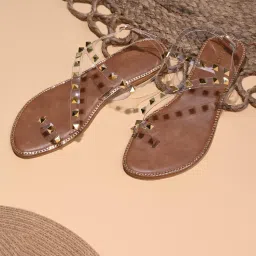 ROCIA By Regal Transparent Women Studded Sandals-image-0