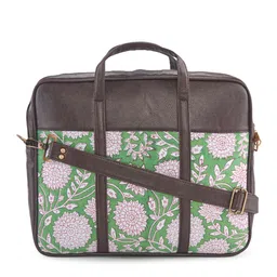 NEPRI Blocked Printed Laptop Bag-image-10