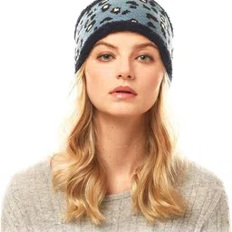 devil Wide Headbands for Women, Boho Bandeau Head Bands, Workout Head Wraps, Stretch No Slip Hair Wraps (Blue) image 3