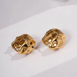 Palmonas Auric Flow Studs For Women - Waterproof And Anti-Tarnish image 2