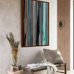 The Art House Black & Green Abstract Painting Wall Art-picture-12