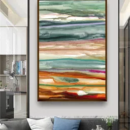 The Art House Blue and Green Abstract Painting Wall Art-picture-25