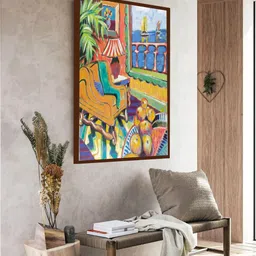 The Art House Blue & Orange Printed Framed Wall Art-picture-28