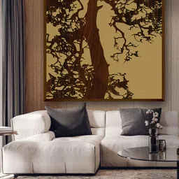 The Art House Beige & Brown Abstract Painting Wall Art-picture-14