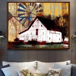 The Art House Brown Abstract Painting Wall Art-image-55