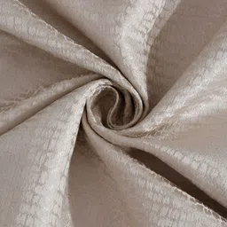 HOSTA HOMES Cream-Coloured 2 Pieces Abstract Eyelet Black Out Long Door Curtain image 5