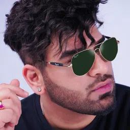RESIST EYEWEAR Lens & Aviator Sunglasses With UV Protected Lens ANDREWGOLDGREEN image 3