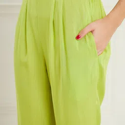 Sangria  Notch Lapel Collar Full sleeve Shirt With Trouser Co-Ords Set image 2