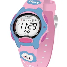 Spiky  Kids Printed Dial & Silicon Straps Digital Automatic Watch SPKEVA18_C2_PNK image 2