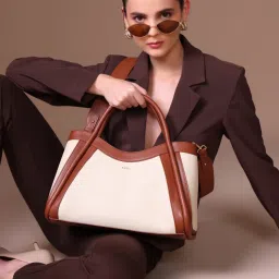 Kazo Off White Sylvie Satchel Bag (M)-image-42