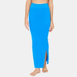 Zivame Seamless All Day Mermaid Saree Shapewear With Removable Drawcord - Blue image 1