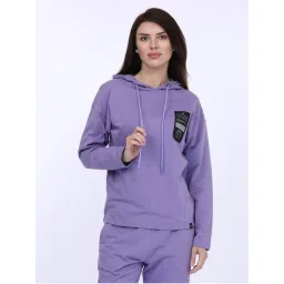 MAYSIXTY Women Cotton Spandex Purple Printed Full Sleeve Sweat Shirt-picture-38