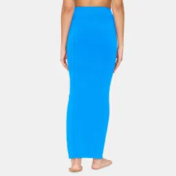 Zivame Seamless All Day Mermaid Saree Shapewear With Removable Drawcord - Blue image 2