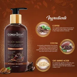 COROnation Herbal Set of 2 Coffee and Chocolate Body Wash 300 ml Each image 2