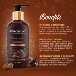 COROnation Herbal Set of 2 Coffee and Chocolate Body Wash 300 ml Each image 4