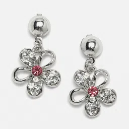 Kennice Rhodium-Plated American Diamond Studded Jewellery Set image 3