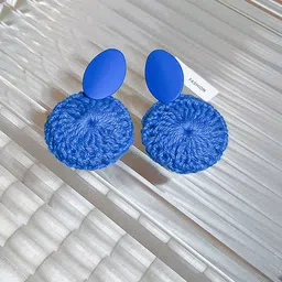 Bellofox Blue Contemporary Drop Earrings-image-1