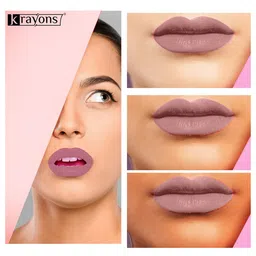 krayons Matte Me Ultra Smooth Matte Liquid Lip Color 5 ml - Nude Embrace image 5