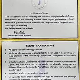 sri jagdamba pearls dealer Aurora Pearl Necklace Set for Women, Necklace to Gift Women & Girls| With Certificate of Authenticity AAA Quality image 4