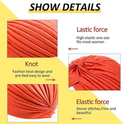 paropkar Stretch Polyester Turbans Pagri Head Bennie Cover India's Hat Twisted Headwrap Men & Women image 2