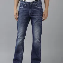 BEAT LONDON by PEPE JEANS Men Caleb Slim Fit Bootcut Heavy Fade Stretchable Jeans-picture-35
