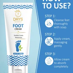 7daysnatural 7 DAYS Feel Of Nature Set Of 2 Foot Cream For Dry & Cracked Feet - 100g Each image 2