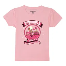 Wear Your Mind Girls Graphic Printed Pure Cotton T-shirt-picture-33