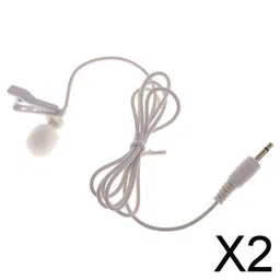 FASHIONMYDAY 2xExternal Mini Clip Microphone For Computer Recording White | Musical Instruments & Gear | Pro Audio Equipment | Microphones & Wireless Systems image 2