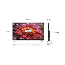 Haier L43FG 109.22 cm (43 inch) 4K Ultra HD LED Smart Google TV with Google Voice Assistant (2023 model) image 2
