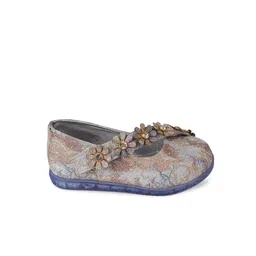 BAESD Girls Textured Party Ballerinas With LED Light image 3